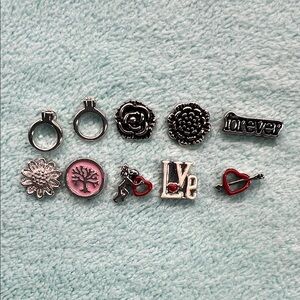 Floating Locket Charms - Wedding Love Theme